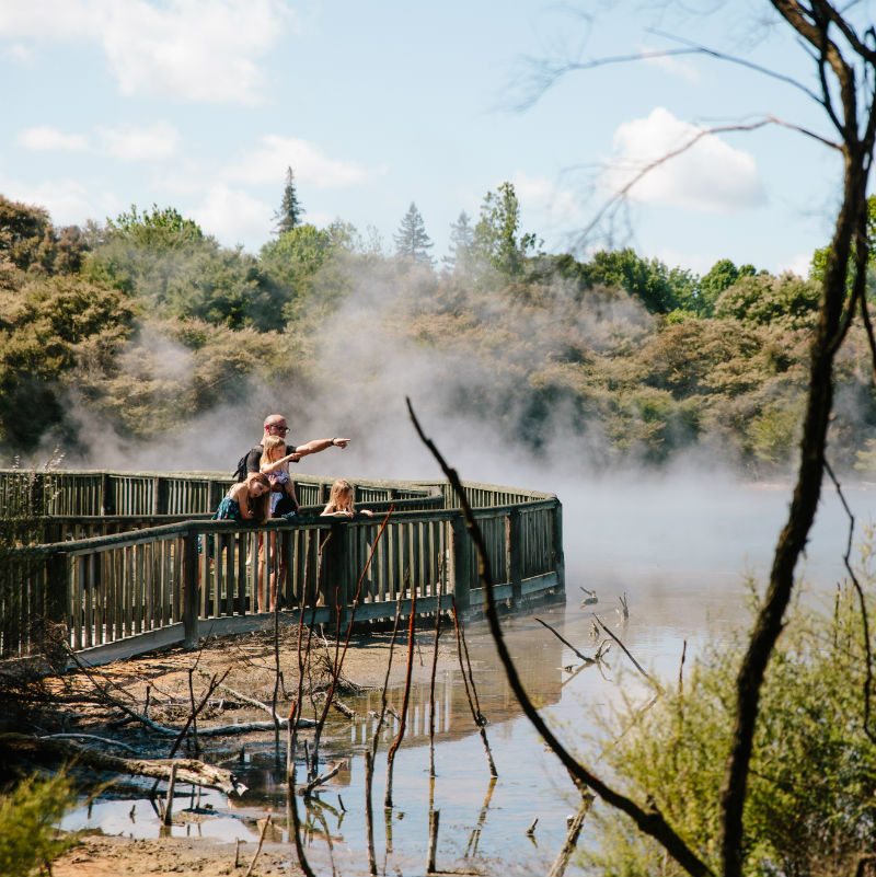 Family in Rotorua